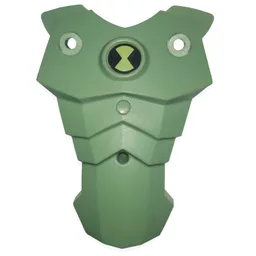 Large Figure Torso Cover, with Raised Center Circle and Ben 10 Print / Sand Green