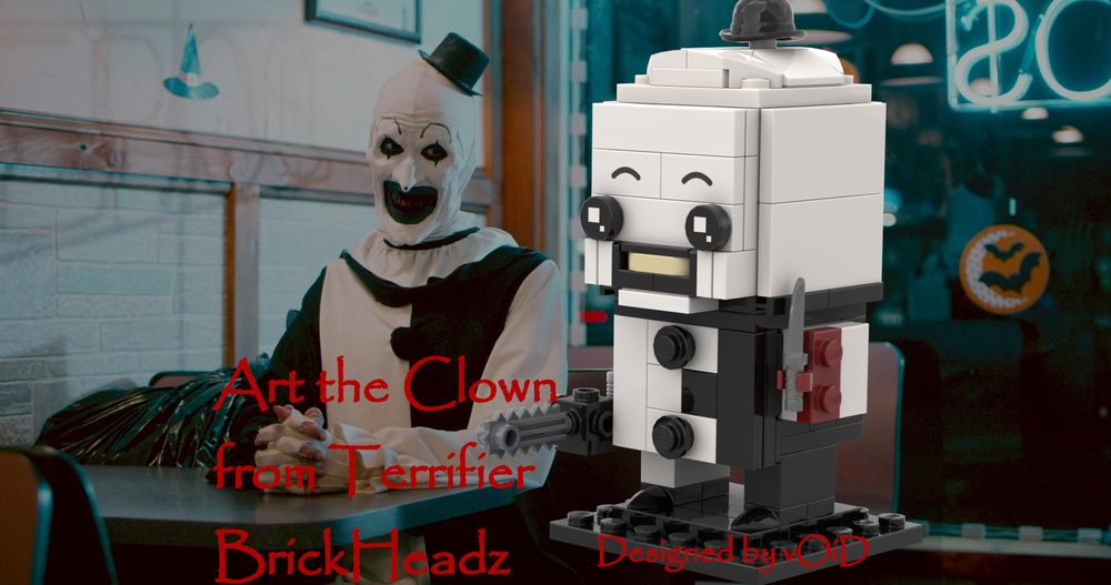 Lego Art the Clown from Terrifier BrickHeadz