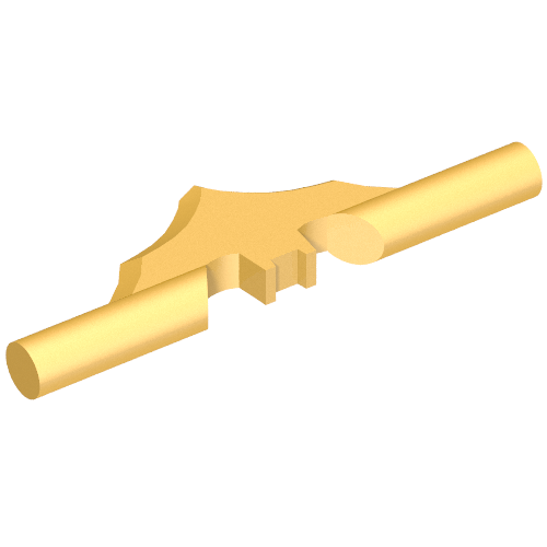 Lego Weapon Batman Batarang with Bars / Pearl Gold