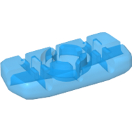 Lego Clikits Icon, Rectangle 3L with Hole / Trans-Light Royal Blue
