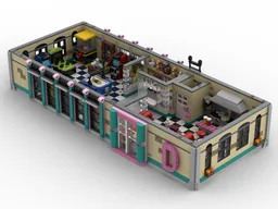Retro Arcade & Diner - Compatible with Set 910013
