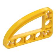 Lego Technic Beam 3 x 5 L-Shape with Quarter Ellipse Thin / Yellow