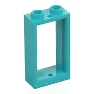 Window 1 x 2 x 3 Flat Front / Medium Azure