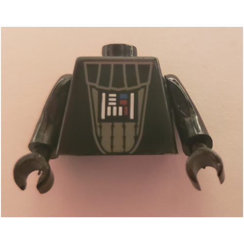 Lego Pen Bead, Minifigure Torso, Darth Vader Print