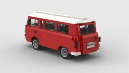 Barkas B1000 Bus / Van Red