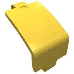 Technic Panel Curved and Bent 6 x 3 / Yellow