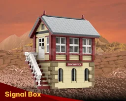 British Railway Signal Box [Dark Red]