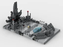 Micro Exegol Throne Room using only 75257 Falcon