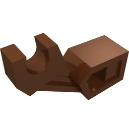 Arm Mechanical with Clip [Thin Support] / Reddish Brown