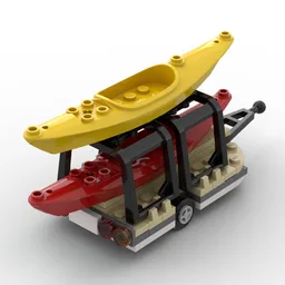 60283 Holiday Camper Van Add On - Kayak Trailer