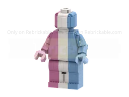 Up-Scaled LEGO Minifigure - Trans Visibility Edition