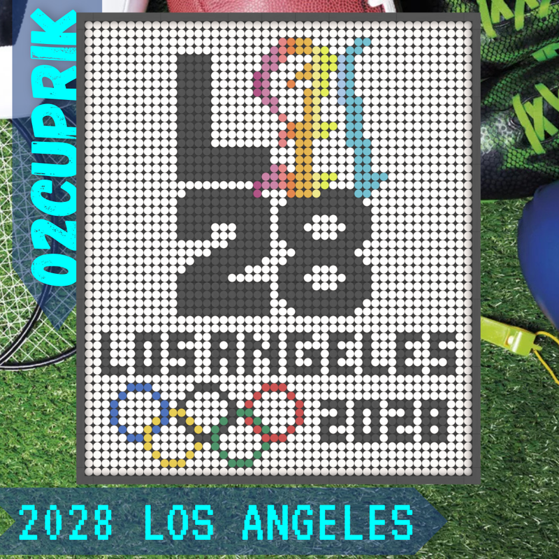 Lego Los Angeles 2028 Olympic Poster