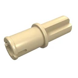 Technic Axle Pin without Friction Ridges Lengthwise / Tan