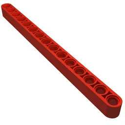 Technic Beam 1 x 15 Thick / Red