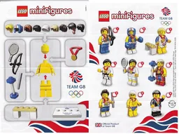 Minifigure, Team GB (Complete Random Set of 1 Minifigure)