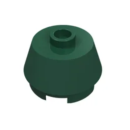 Brick Round 2 x 2 Truncated Cone / Dark Green