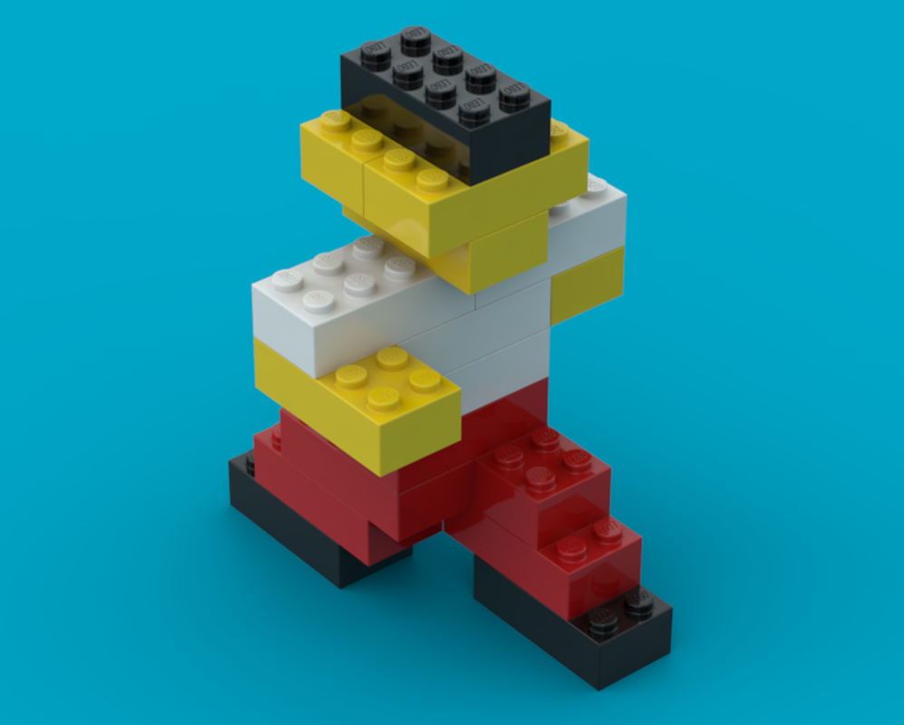 Lego 2x4 Running Man
