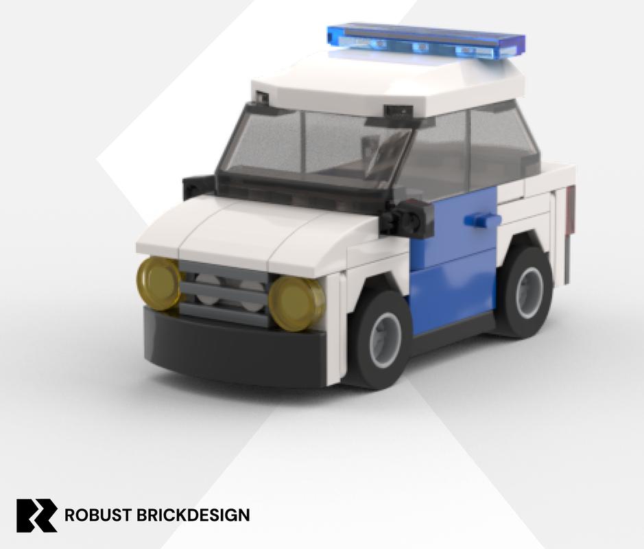 Lego Modern Police Sedan | 4-Wide Patrol Car