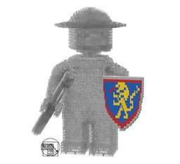 Maxi Figure Shield blue Lion