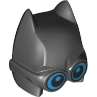 Lego Mask, Batman Cowl with Thick Glasses / Black