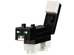 Minecraft Cat, Tuxedo - Brick Built