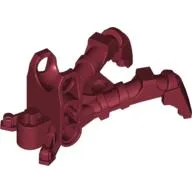 Large Figure Foot, Claw with Ball Socket (Shadow Matoran) / Dark Red