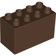 Duplo Brick 2 x 4 x 2 / Brown