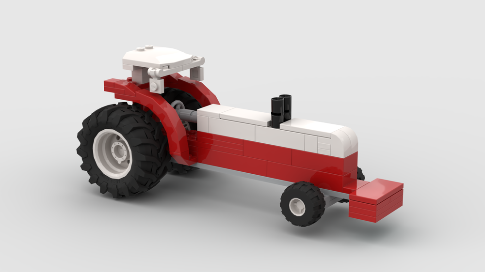 Lego pulling tractor