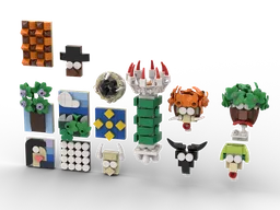 Lego Modular building ART gallery art pieces
