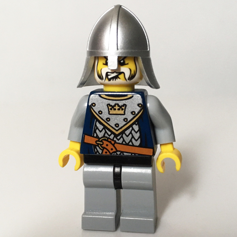 Lego Knight, Dark Blue, Helmet, Beard