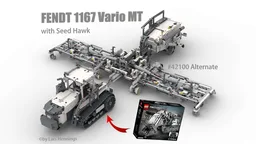 42100 Fendt 1167 Vario MT with Seed Hawk