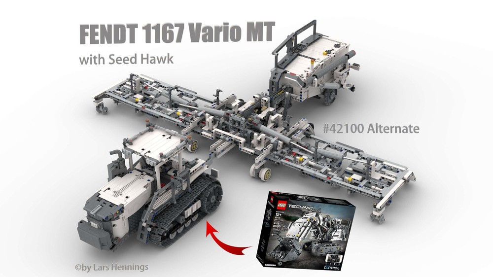Lego 42100 Fendt 1167 Vario MT with Seed Hawk