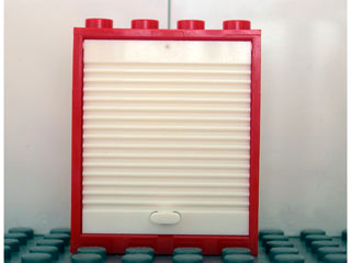 Lego Door, Frame 1 x 4 x 4 Lift with White Door (6154 / 6155)