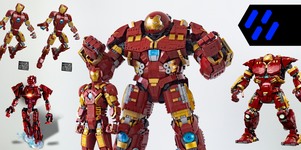 Lego 76210 | 76155 + 76206 X 2 UCS Iron Man Mark 43 & Mark 44 Hulkbuster Bundle