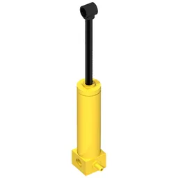 Pneumatic Cylinder with 1 Inlet Large (64mm) / Yellow