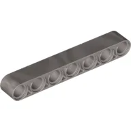 Technic Beam 1 x 7 Thick / Metallic Silver