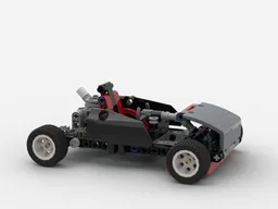 Go Kart with functional steering wheel and engine