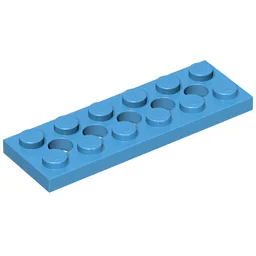 Technic Plate 2 x 6 [5 Holes] / Dark Azure