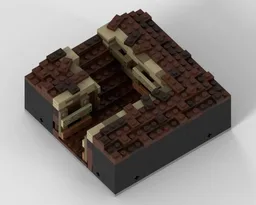 Modular Trench - Narrow Corner with steps