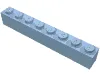 Brick 1 x 8 / Bright Light Blue