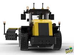 Case loader with snow plow