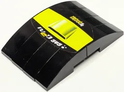 Stickered Assembly 6 x 4 with Lime Stripe, Air Scoop, 'OTM GRAFIX' and 'N2O SYS' Pattern (Sticker) - Set 8681