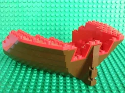 Boat, Hull Large Stern 14 x 16 x 5 1/3 with Red Top (2558 / 2559)