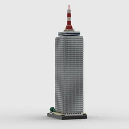 Prudential Tower at 1/650th Scale