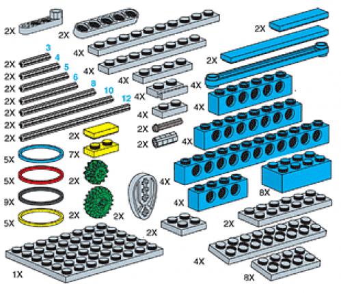 Lego Special Elements For Mechanical Engineering Set
