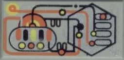 Tile 1 x 2 with UFO Controls Print