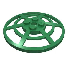 Dish 6 x 6 Inverted, Radar / Webbed [Anti-studs at 90°] / Green