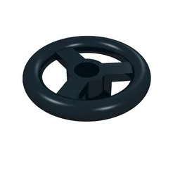 Steering Wheel Small, 2 x 2 / Black