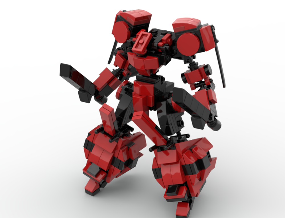 Lego Mecha Robot Steel Red