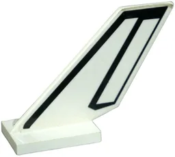 Tail Shuttle with Black Line Pattern on Both Sides (Stickers) - Sets 6339 / 6544